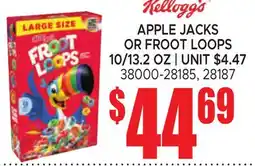 Jetro KELLOGG'S APPLE JACKS OR FROOT LOOPS offer