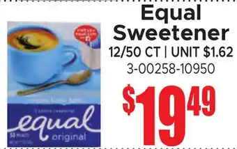 Jetro Equal Sweetener offer