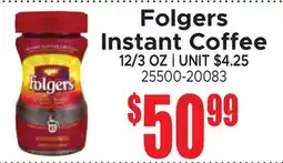 Jetro Folgers Instant Coffee offer