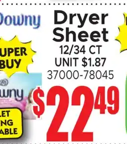 Jetro Downy Dryer Sheet offer