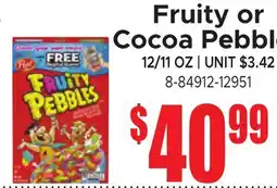 Jetro Fruity or Cocoa Pebbles offer