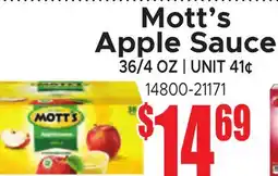 Jetro Mott's Apple Sauce offer