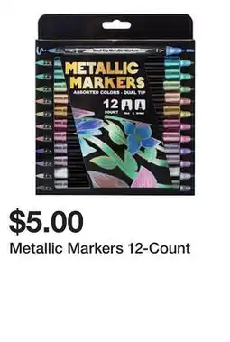 Five Below Metallic Markers 12-Count offer