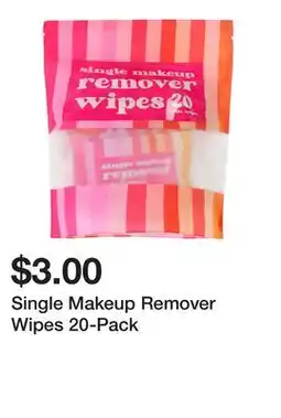 Five Below Single Makeup Remover Wipes 20-Pack offer