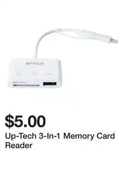 Five Below Up-Tech 3-In-1 Memory Card Reader offer