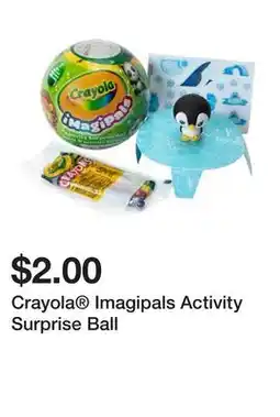 Five Below Crayola Imagipals Activity Surprise Ball offer