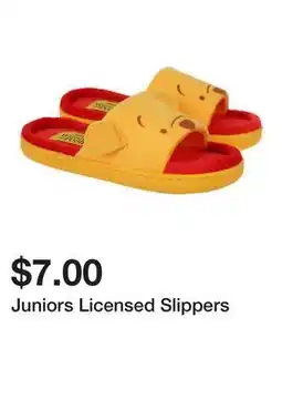 Five Below Juniors Licensed Slippers offer