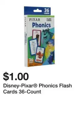 Five Below Disney-Pixar Phonics Flash Cards 36-Count offer