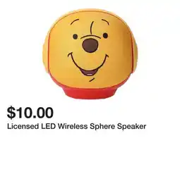 Five Below Licensed LED Wireless Sphere Speaker offer