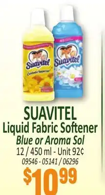 Jetro SUAVITEL Liquid Fabric Softener Blue or Aroma Sol offer