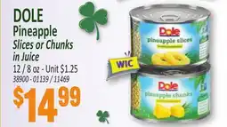Jetro DOLE Pineapple Slices or Chunks in Juice offer