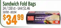 Jetro Sandwich Fold Bags offer