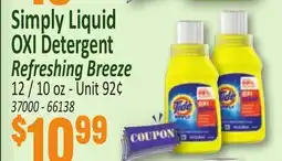 Jetro Simply Liquid OXI Detergent Refreshing Breeze offer