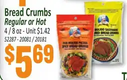 Jetro Bread Crumbs Regular or Hot offer