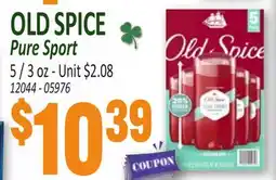 Jetro OLD SPICE Pure Sport offer
