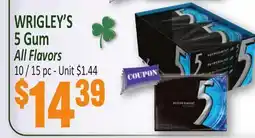 Jetro WRIGLEY'S 5 Gum offer