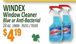 Jetro WINDEX Window Cleaner Blue or Anti-Bacterial offer