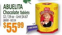 Jetro ABUELITA Chocolate Tablets offer