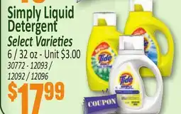 Jetro Tide Simply Liquid Detergent offer