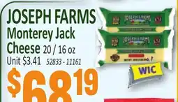 Jetro JOSEPH FARMS Monterey Jack Cheese offer