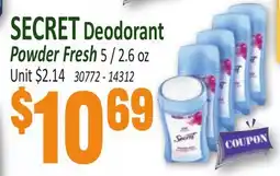 Jetro SECRET Deodorant Powder Fresh offer