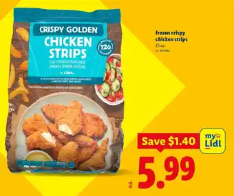 Lidl Frozen crispy chicken strips offer