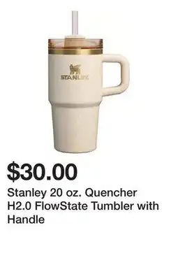 Dick's Sporting Goods Stanley 20 oz. Quencher H2.0 FlowState Tumbler with Handle offer