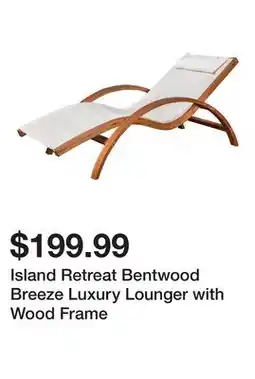 Dick's Sporting Goods Island Retreat Bentwood Breeze Luxury Lounger with Wood Frame offer