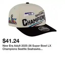 Dick's Sporting Goods New Era Adult 2025-26 Super Bowl LX Champions Seattle Seahawks Locker Room 9Seventy Stretch-Snap Hat offer