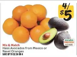 Winn Dixie Hass Avocados from Mexico or Navel Oranges offer