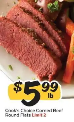 Winn Dixie Cook's Choice Corned Beef Round Flats offer