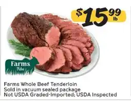 Winn Dixie Farms Whole Beef Tenderloin offer