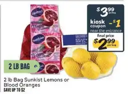 Winn Dixie 2 lb Bag Sunkist Lemons or Blood Oranges offer