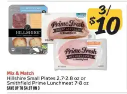 Winn Dixie Hillshire Small Plates or Smithfield Prime Lunchmeat offer