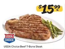 Winn Dixie USDA Choice Beef T-Bone Steak offer