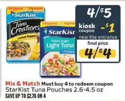 Winn Dixie StarKist Tuna Pouches offer