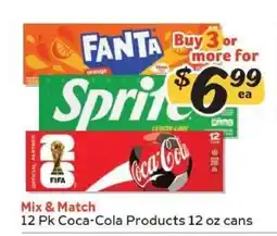 Winn Dixie 12 Pk Coca-Cola Products 12 oz cans offer