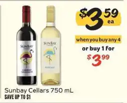Winn Dixie Sunbay Cellars 750 mL offer