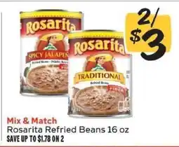 Winn Dixie Rosarita Refried Beans offer