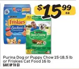 Winn Dixie Purina Dog or Puppy Chow or Friskies Cat Food offer