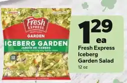 Save a Lot Fresh Express Iceberg Garden Salad offer