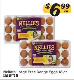 Winn Dixie Nellie's Large Free Range Eggs 18 ct offer