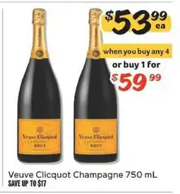 Winn Dixie Veuve Clicquot Champagne offer