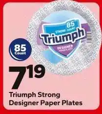 Save a Lot Triumph Strong Designer Paper Plates offer