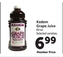 Safeway Kedem Grape Juice offer