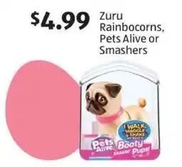 Aldi Zuru Rainbocorns, Pets Alive or Smashers offer