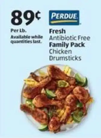 Aldi Perdue Fresh Antibiotic Free Family Pack Chicken Drumsticks offer