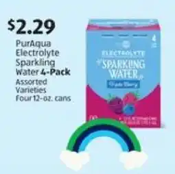 Aldi PurAqua Electrolyte Sparkling Water 4-Pack offer