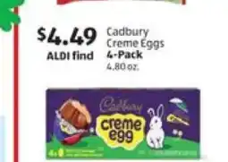 Aldi Cadbury Creme Eggs 4-Pack offer