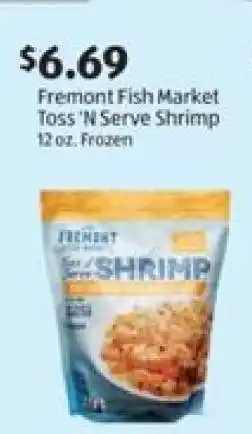 Aldi Fremont Fish Market Toss 'N Serve Shrimp offer